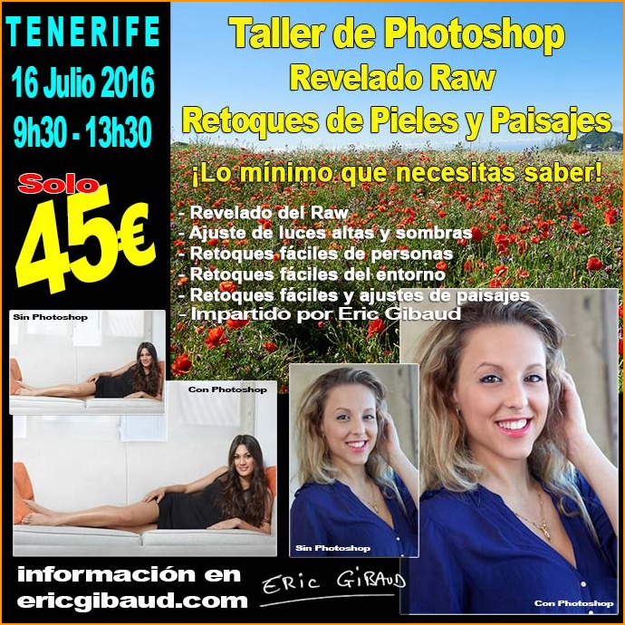 Tenerife Taller de Photoshop 16 de Julio 2016